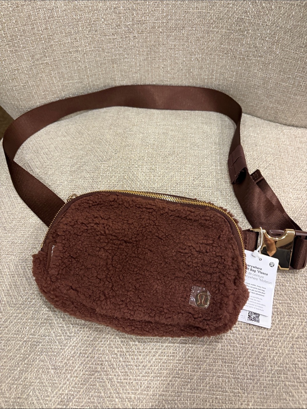 Lululemon Plush Sherpa Crossbody Belt Bag - Brown
